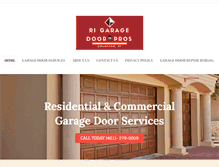 Tablet Screenshot of garagedoorrhodeisland.com